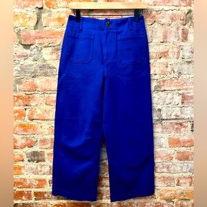 Bohme Sadie Trousers in Royal Blue - Wide Leg, High Waist